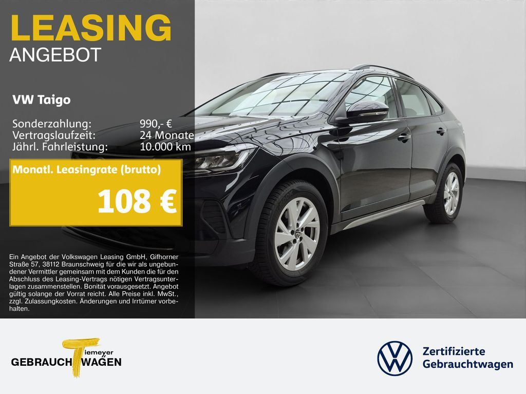 Volkswagen Taigo 1.0 TSI LIFE LED NAVI SITZHZ LM16 Leasing
