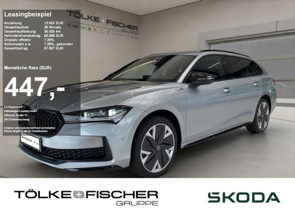 Skoda Superb Combi Sportline 2.0 TDI SOFORT VERFÜGBAR! Navi DCC PANO AHK eHeck Leasing