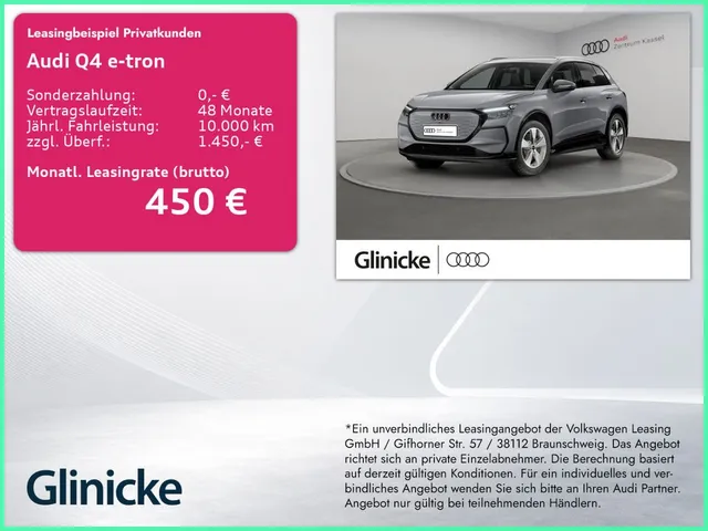 Audi Q4 SUV e-tron NEUBESTELLUNG MJ 2027