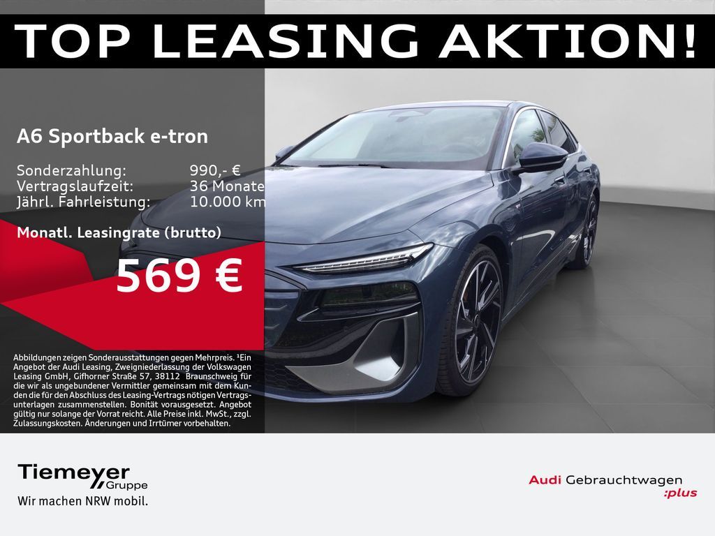 Audi A6 e-tron Sportback S LINE LM21 PANO BuO LUFT AH Leasing