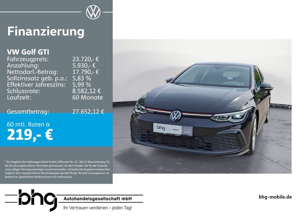 Volkswagen Golf GTI 2,0 TSI OPF DSG Leasing