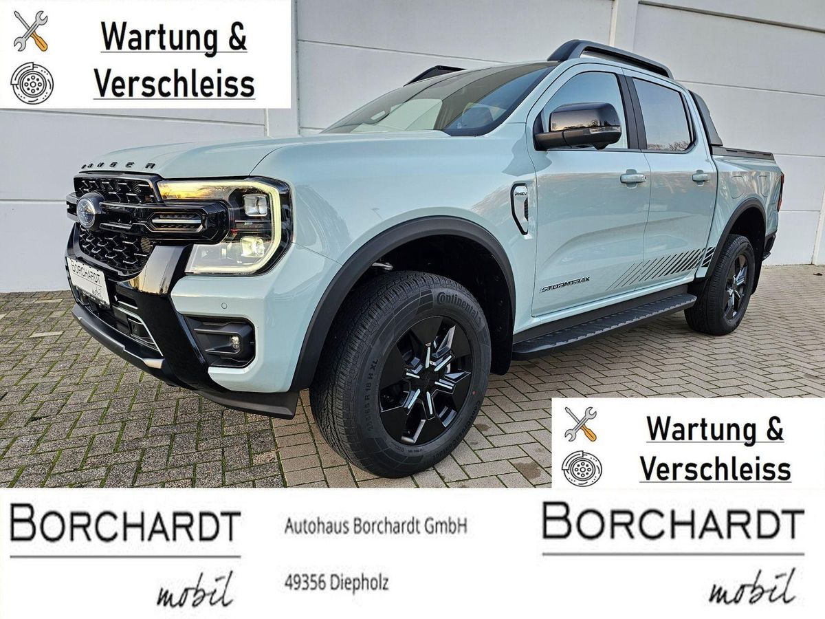 Ford Ranger PHEV Stormtrak *Wartung u. Verschleiss* *sofort* e-4WD el.Rollo Matrix-LED ACC 360° Leasing