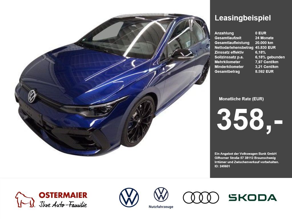Volkswagen Golf VIII R BLACK 333PS NP.69T PANO.AHK.HEAD-UP. Leasing