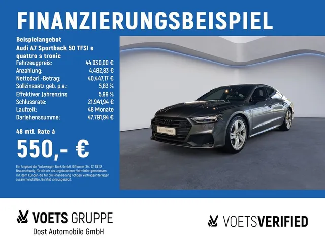Audi A7 Sportback 50 TFSI e quattro s tronic AHK+SHZ