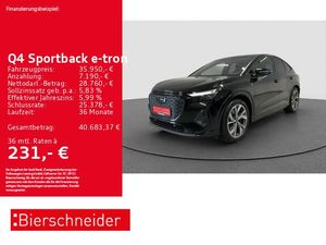 Audi Q4 Sportback 50 e-tron qu 2x S-Line Black LED PA