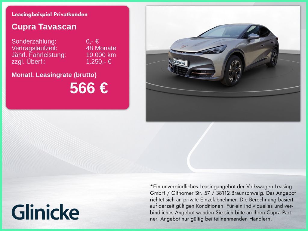 Cupra Tavascan Endurance AHK Leasing
