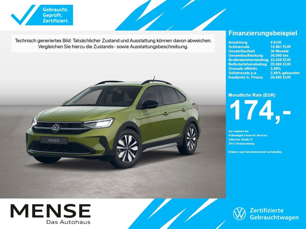 Volkswagen Taigo 1.0 TSI Goal CarPlay ACC LED VirtualCP PDC Leasing
