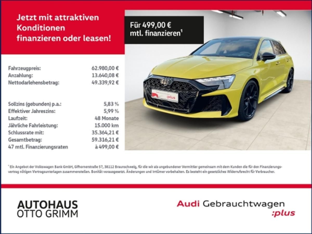 Audi RS3 Sportback 2.5 TFSI quattro LED Leasing