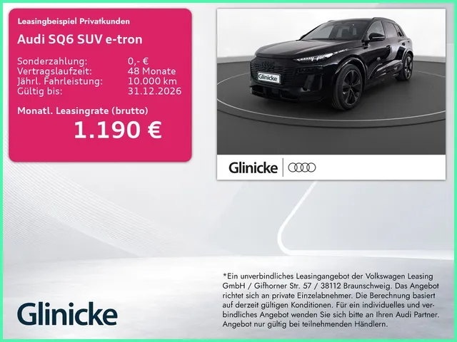 Audi SQ6 e-tron exclusive AHK Pano LM 21" B&O 360° He