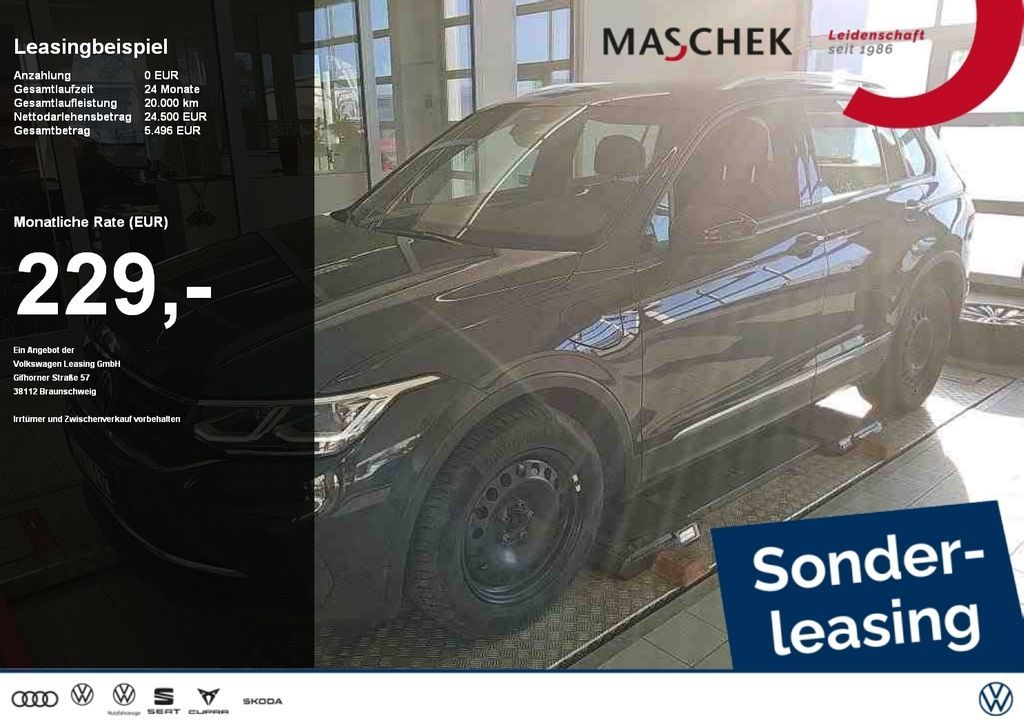 Volkswagen Tiguan Active 1.4 eHybrid Sonderleasing Leasing