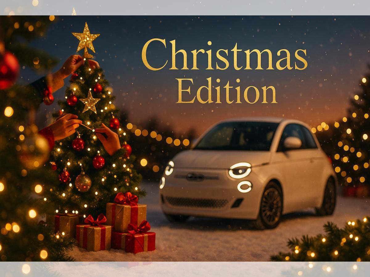 Fiat 500e 🎄🎁 Christmas Edition 🎁🎄 mit 23,8kWh Akku 🔋 (kleiner Akku) Komfortpaket und LM Felgen - 🚗 GRATIS MIET Leasing