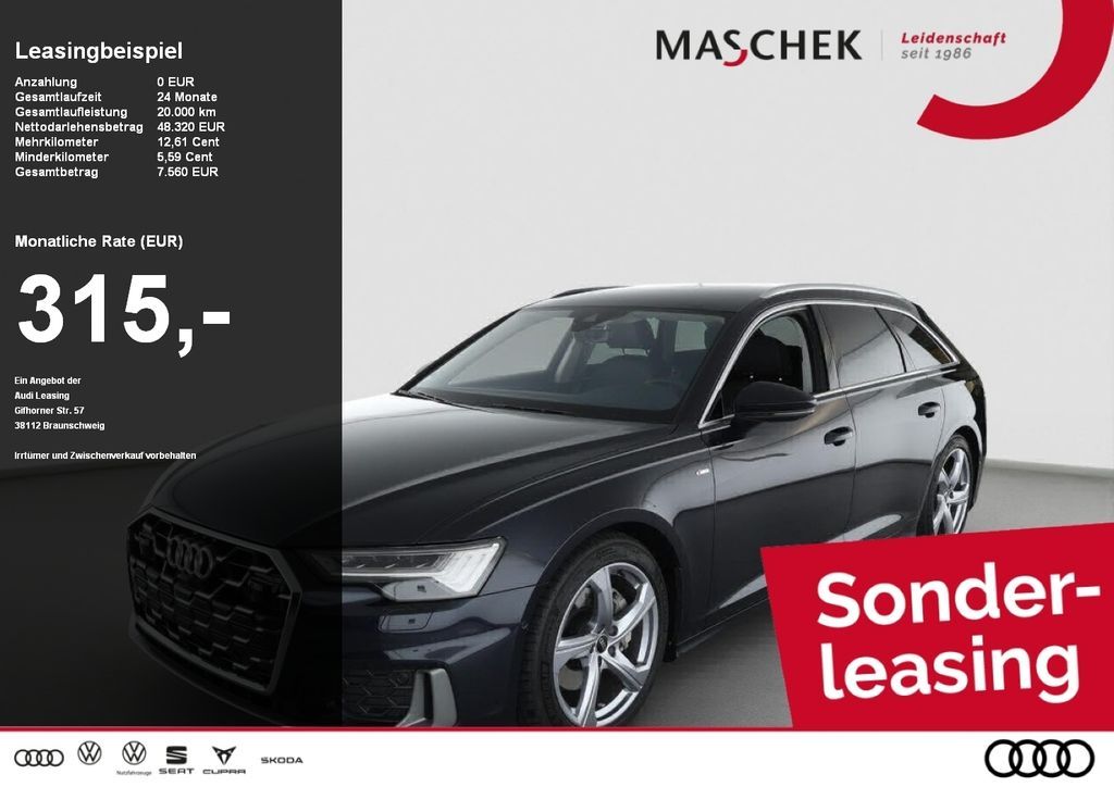 Audi A6 Avant S line 45 TFSI S tronic AHK 360° HD-Mat Leasing