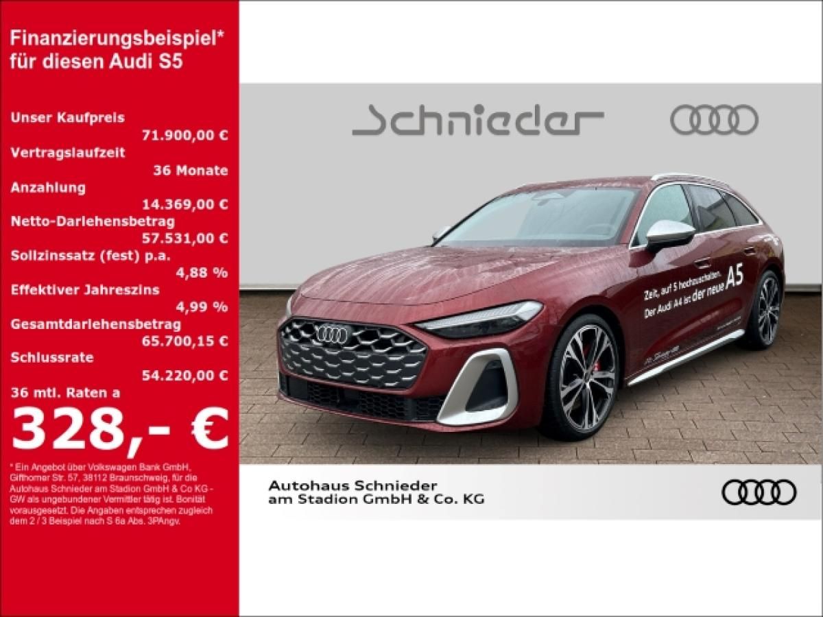 Audi S5 AVANT TFSI HUD+LED+MEMORY+CARPLAY+NAVI+LEDER Leasing