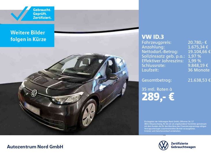 Volkswagen ID.3 Pro NAVI+LED+ACC+SITZHZG+360°+APP-CONNECT Leasing
