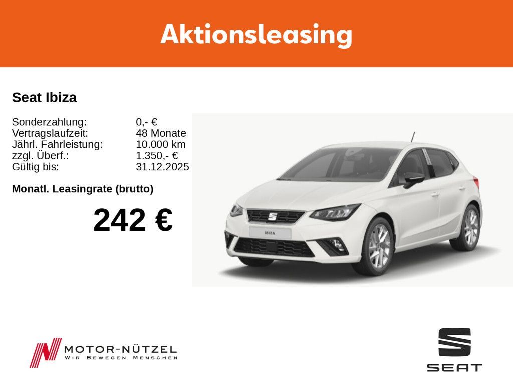 Seat Ibiza FR 116PS DSG/ NAVI/ Paket-M/ SHZ/ KESSY Leasing
