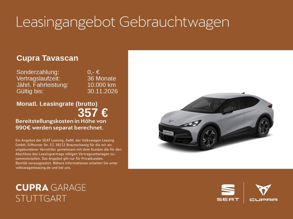 Cupra Tavascan Endurance 210 kW Leasing