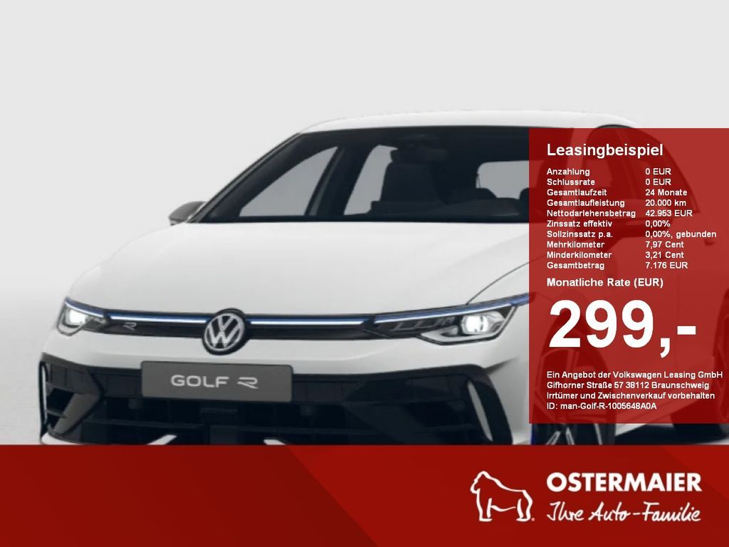 Volkswagen Golf VIII R 2.0TSI 333PS DSG 4MOTION SHZG,LED,18 Leasing