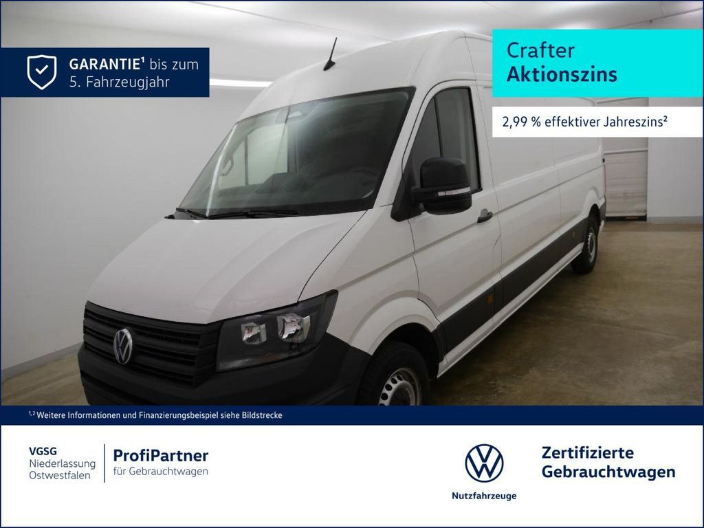 Volkswagen Crafter Kasten lang Navi Rear View vorber. AHK Leasing