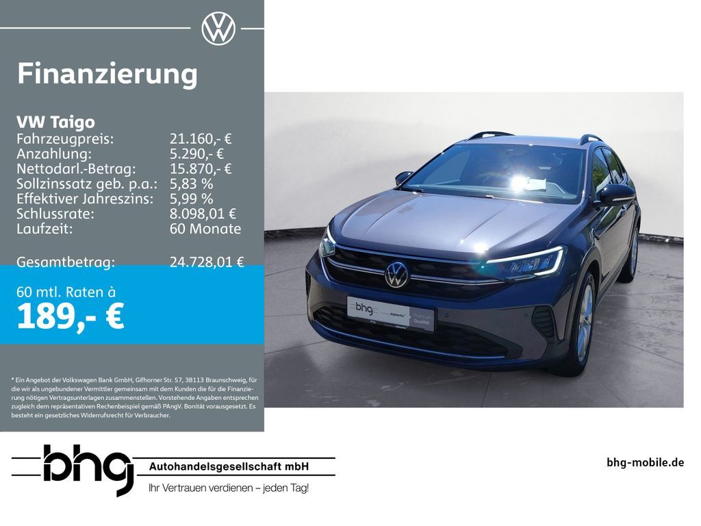 Volkswagen Taigo 1.0 TSI DSG GOAL Leasing