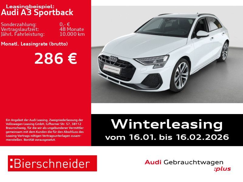 Audi A3 Sportback 30 TFSI S-Line AHK LED HuD SONOS CA Leasing