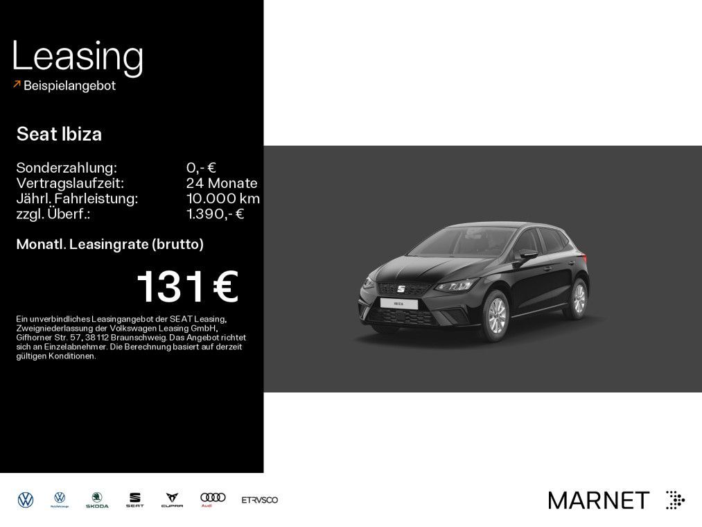 Seat Ibiza Road Edition 1.0 TSI 85 kW *DSG*RFK*LED*SH Leasing