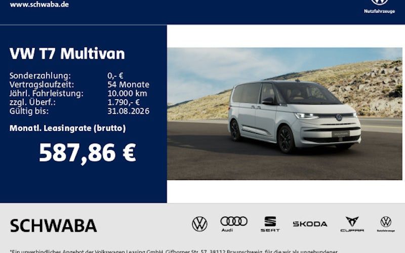 Volkswagen Multivan 2.0 TDI SCR DSG Überhang 5dr Auto kaufen