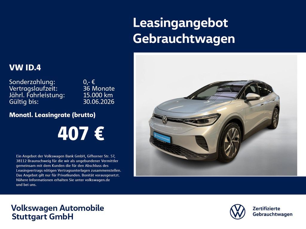 Volkswagen ID.4 Pro Navi Tempomat Leasing