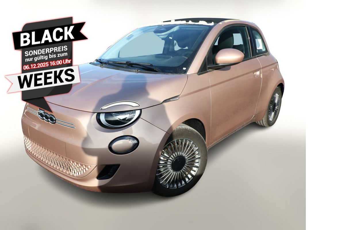 Fiat 500e Cabrio 42 kWh 118 Temp AppC SchukoM2 LM16Z Auto-Abo privat Auto-Abo