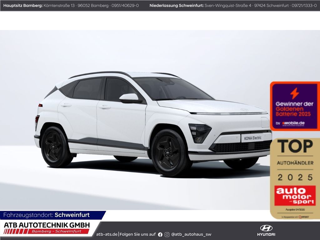 Hyundai KONA Elektro MY26 Select 65kWh 204PS Navi LED AC Leasing