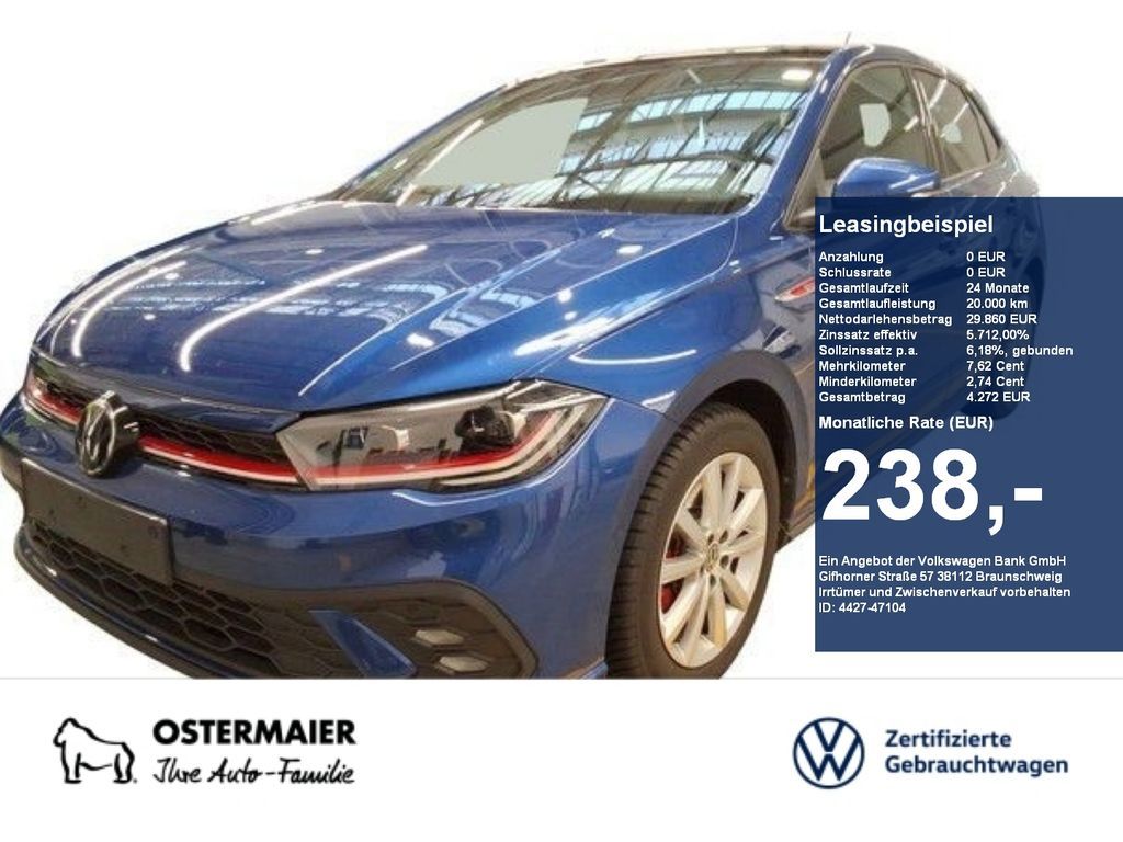 Volkswagen Polo GTI 2.0TSI 207PS DSG NP.45T 18 PANO.NAVI.AC Leasing