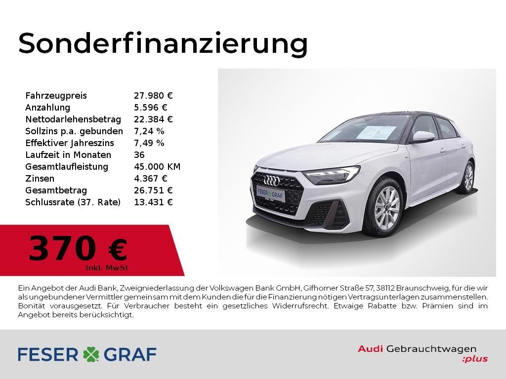 Audi A1 Sportback S line 30 TFSI S tronic SHZ Klima Leasing