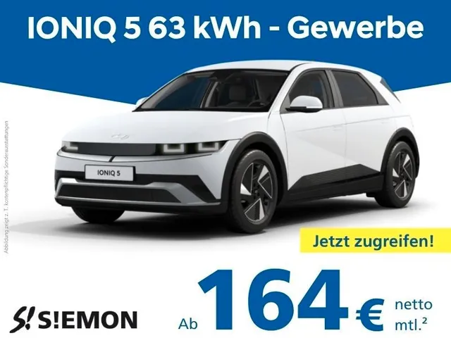 Hyundai IONIQ 5 63kWh Basis vorbestellt Gewerbeaktion