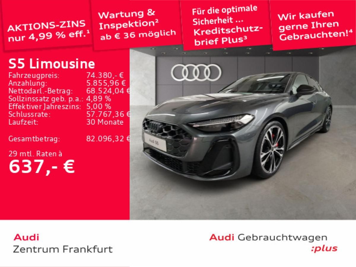 Audi S5 Limousine TFSI S tronic MatrixLED AHK Massage Leasing