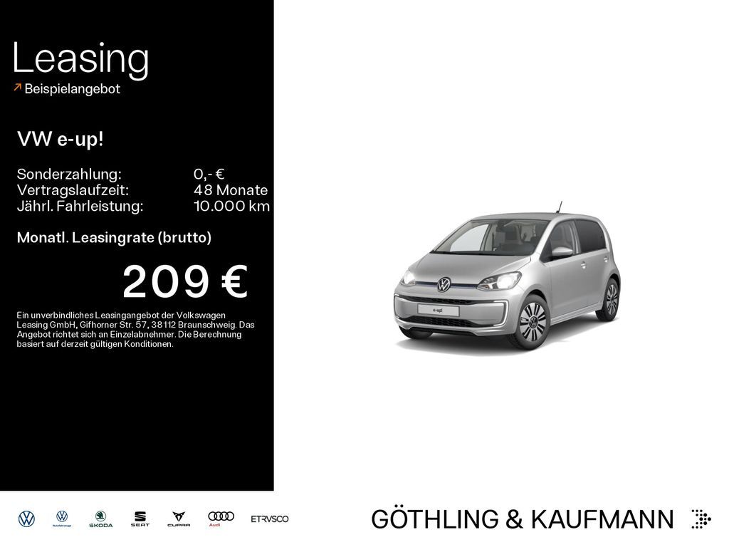 Volkswagen e-UP Max electric*KAM*PDC*SHZ*ALU* Leasing