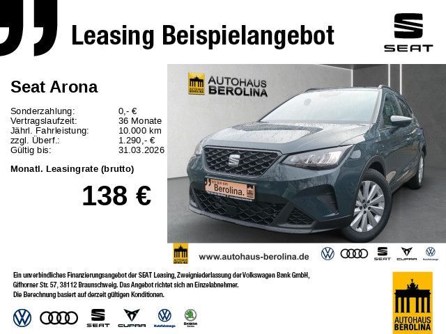 Seat Arona 1.0 TSI Road Edition DSG *NAV*GRA*PDC*SHZ* Leasing
