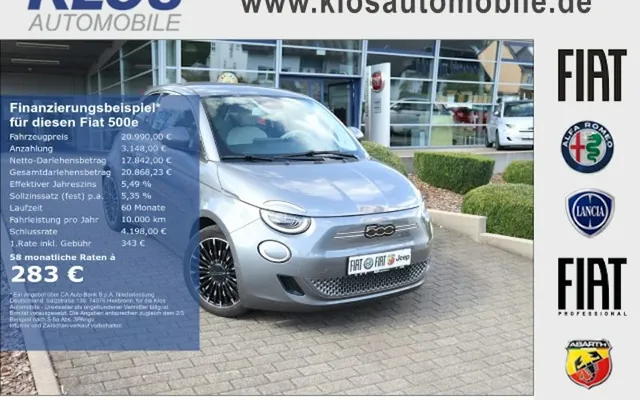 Fiat 500-elektro By Bocelli Limousine 42 KWh 3dr