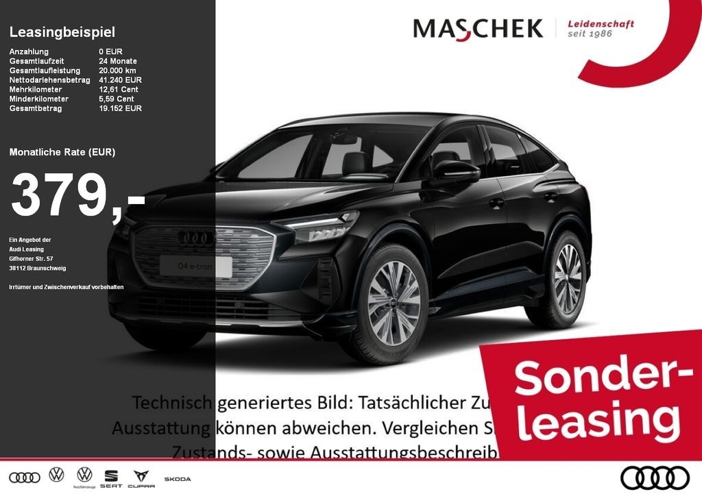 Audi Q4 Sportback e-tron 55 quatt Sonderleasing ohne Leasing