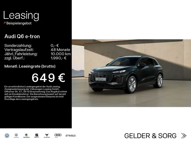 Audi Q6 e-tron performance 225 kW S line business