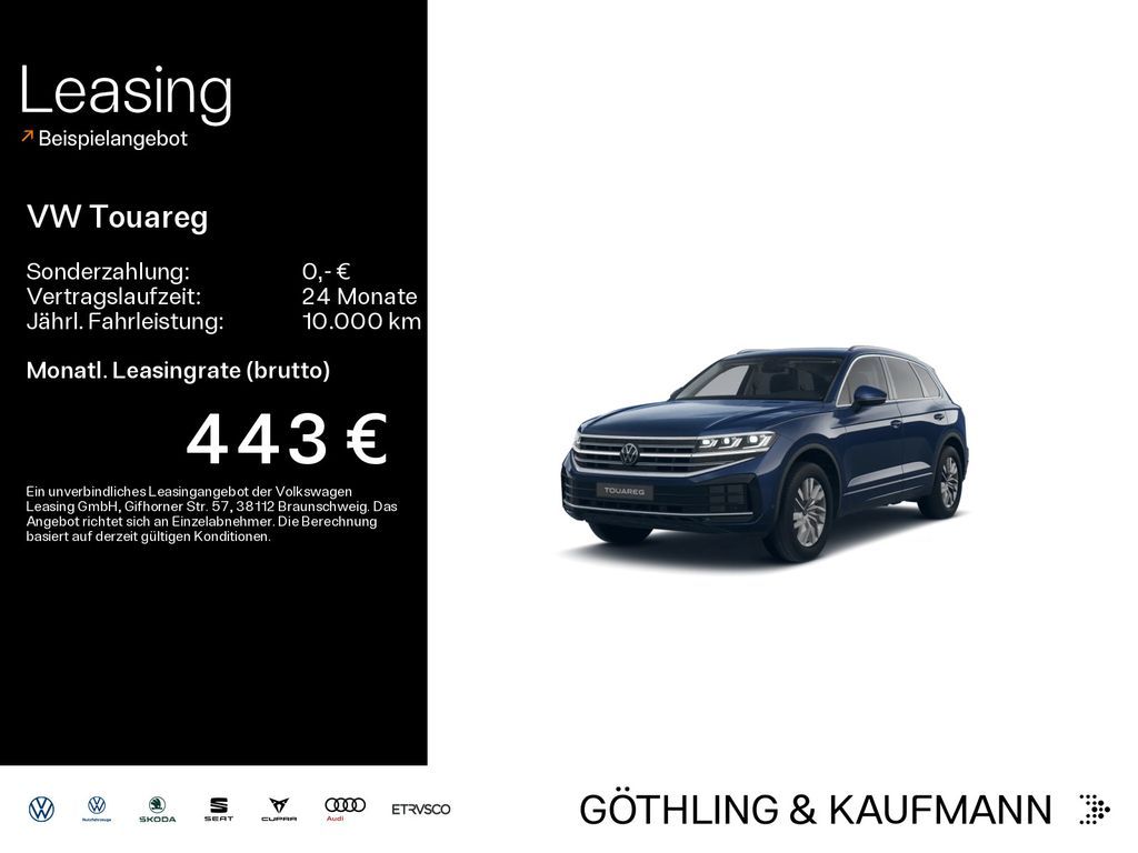 Volkswagen Touareg Elegance 4M 3.0 TDI*NAVI*AHK*LUFT*LEDER* Leasing