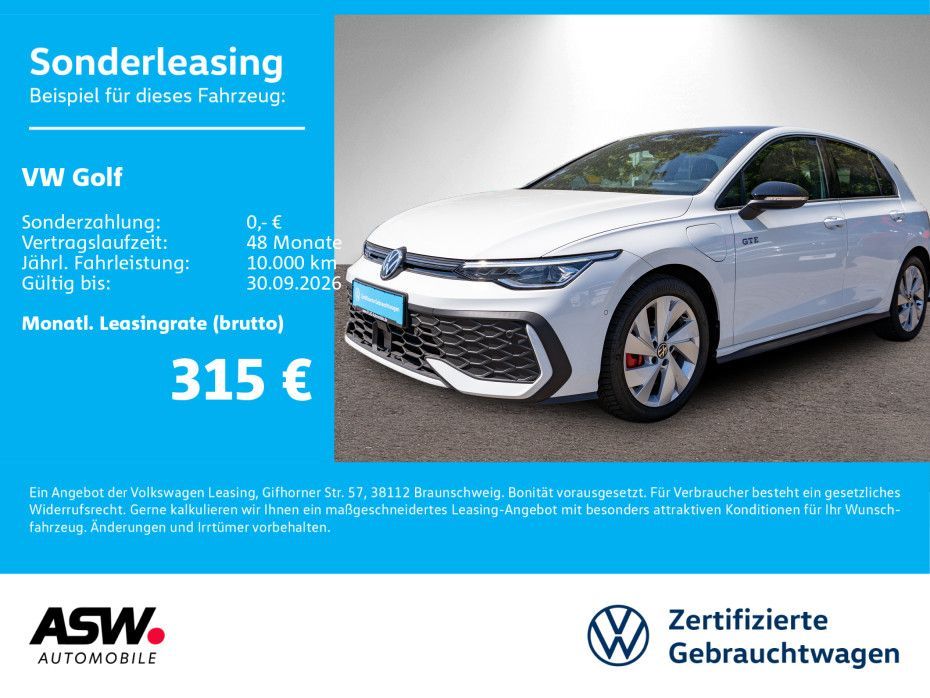 Volkswagen Golf GTE 1.5TSI eHybrid DSG LED Nav 360° HUD AHK Leasing