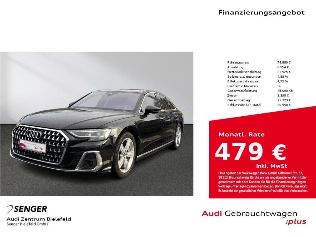 Audi A8 60 TFSI e quattro Matrix Pano B&O Leder Leasing