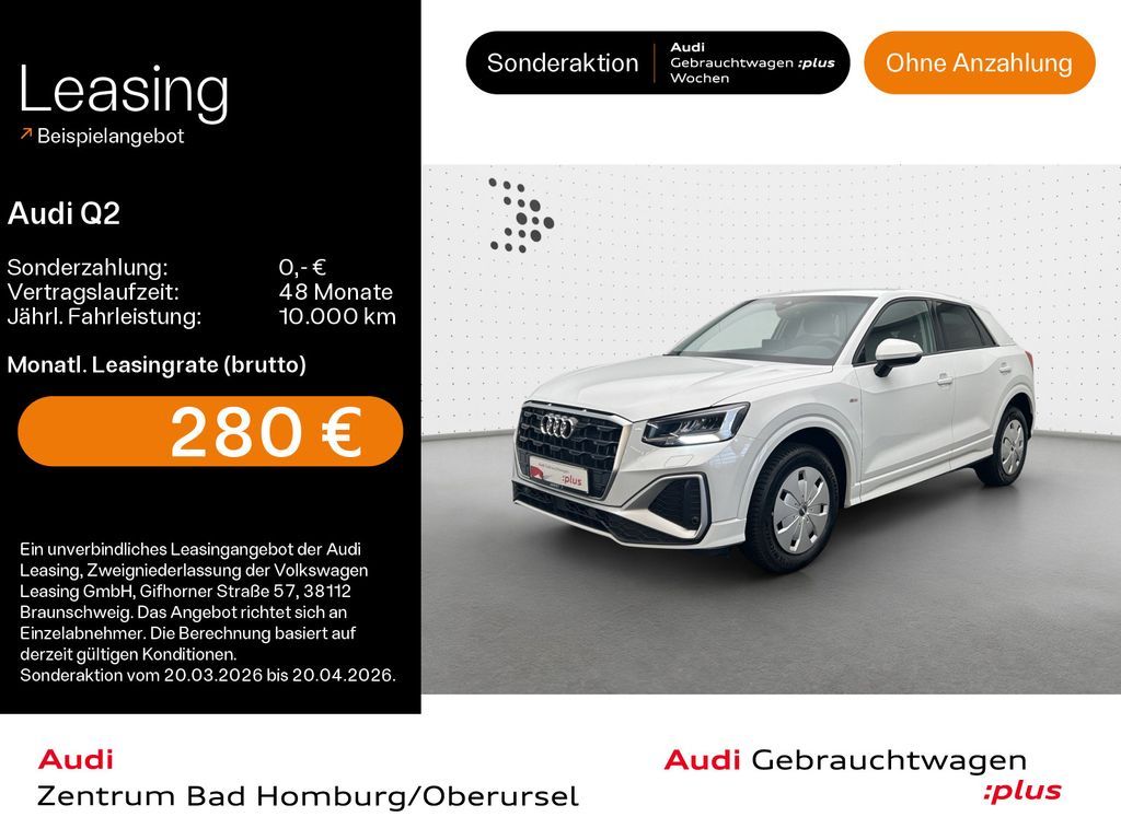 Audi Q2 35 TFSI S line*Navi*LED*PDC*Virtual Cockpit*K Leasing