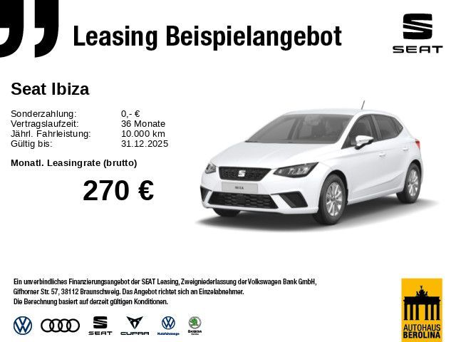 Seat Ibiza 1.0 TSI Road Edition DSG *NAV*Vision+*SHZ* Leasing