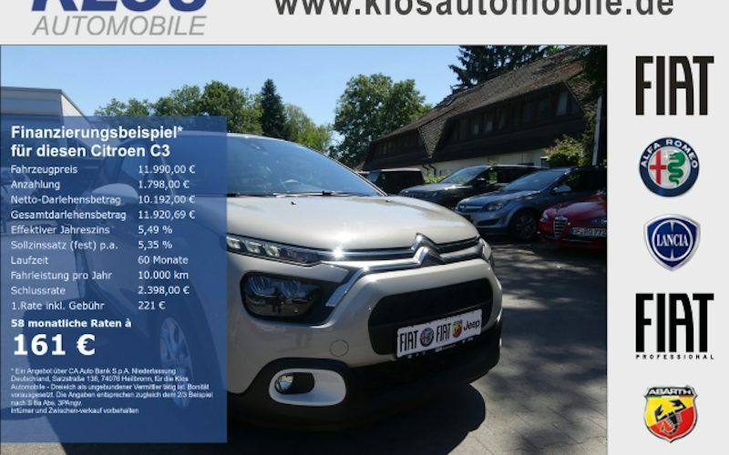 Citroen C3 PureTech 83 Stop&Start YOU! 5dr Auto kaufen