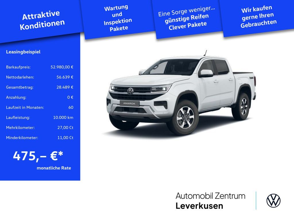 Volkswagen Amarok Style MATRIX KEYLESS KAM SHZ NAVI CARPLAY Leasing