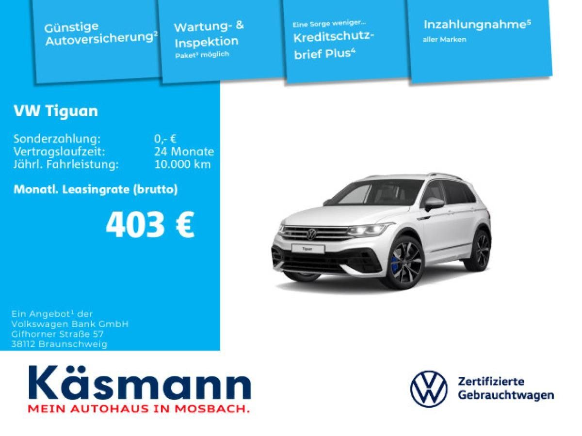 Volkswagen Tiguan R 4Motion AHK NAVI KAM KEYLESS Leasing