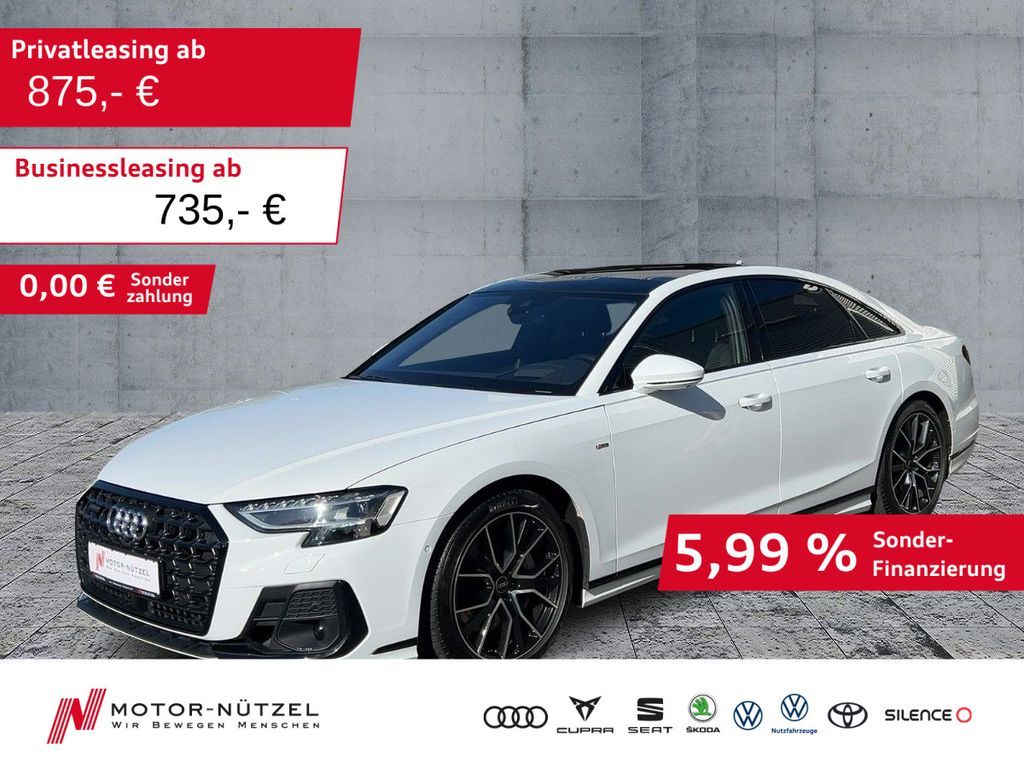 Audi A8 55 TFSI QU S-LINE 5JG+MATRIX+NAV+AIR+PANO+B&O Leasing