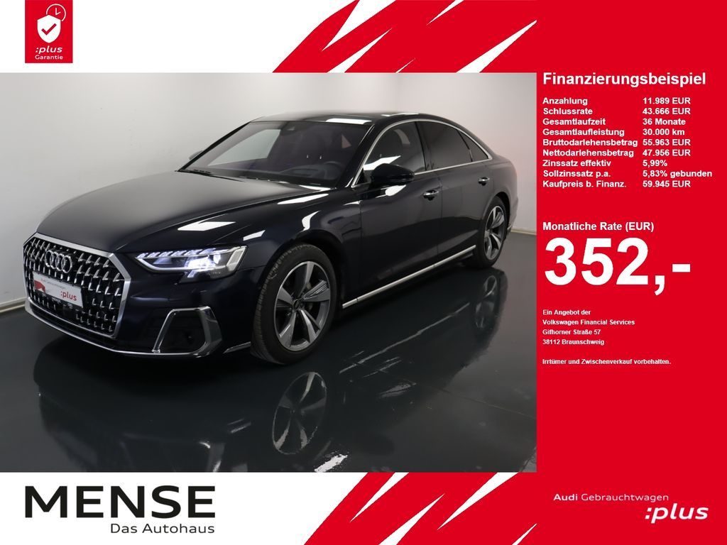 Audi A8 50 TDI quattro |Matrix|Luft|Pano|ACC|STH|HUD Leasing