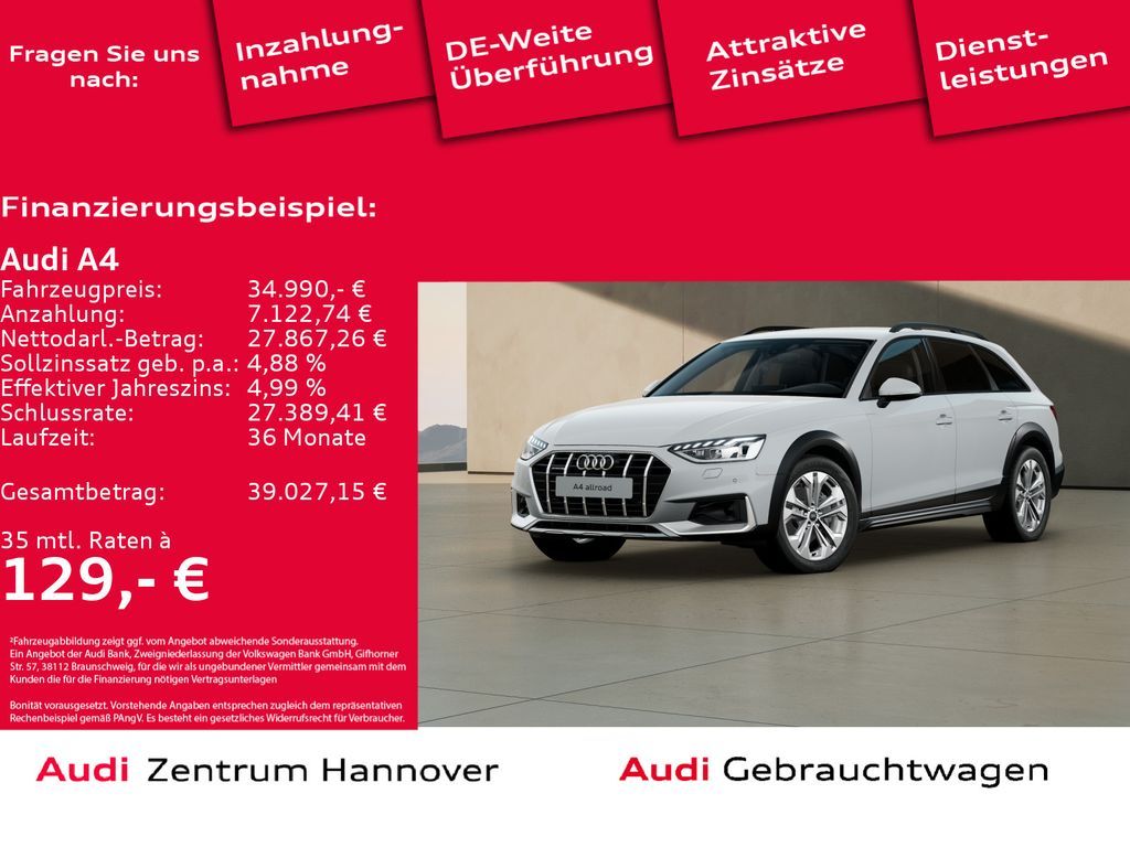 Audi A4 40 allroad quattro 2.0 TDI (EURO 6d) Leasing