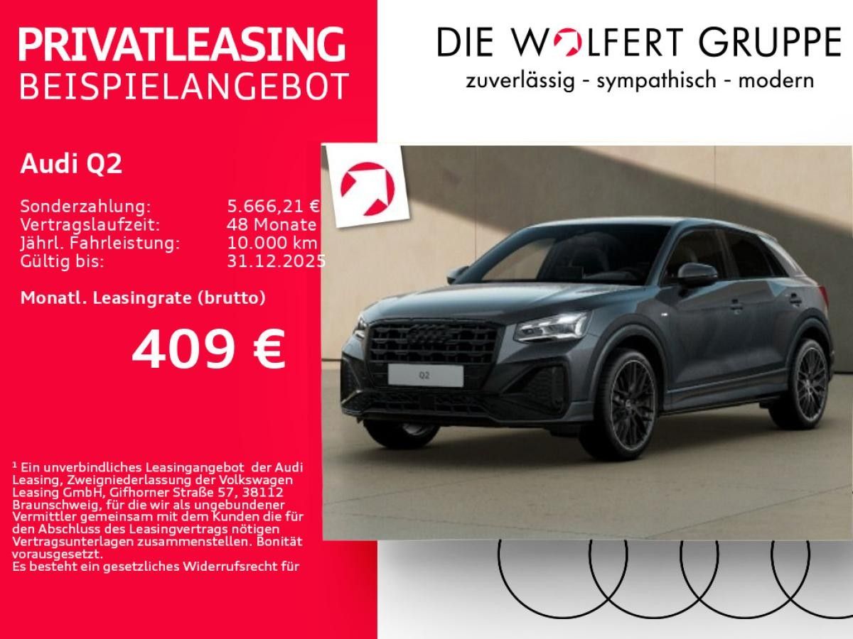 Audi Q2 S line 35 TDI S tronic*MENSCHEN MIT BEHINDERUNG*MATRIX*AHK*ACC*NAVI* Leasing